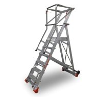 ALUMÍNIUM RAKTÁRI LÉTRA SMT 10 FOKKAL 15CM, M.MAG: 4,23M