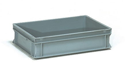 Műanyag doboz, EURO, szürke, 600 x 400 x 145 mm, 26l Műanyag doboz, EURO, szürke, 600 x 400 x 145 mm, 26l