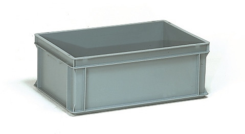 Műanyag doboz, EURO, szürke, 600 x 400 x 220 mm, 40l Műanyag doboz, EURO, szürke, 600 x 400 x 220 mm, 40l