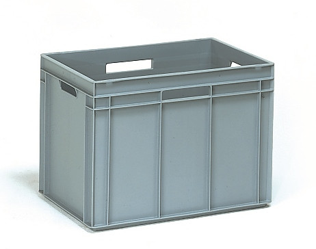 Műanyag doboz, EURO, szürke, 600 x 400 x 425 mm, 90l Műanyag doboz, EURO, szürke, 600 x 400 x 425 mm, 90l