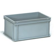 Műanyag doboz, EURO, szürke, 600 x 400 x 280 mm, 53l