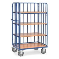   Polcos kocsi 8311-1 rácsos fallal, rakfelület 1.000 x 600 mm, 600 kg