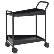   Design tálalókocsi KONGAMEK KM1987-S FEKETE, rakfelület 690 x 435 mm, 150 kg