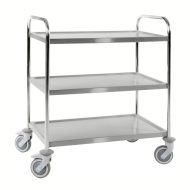   Rozsdamentes polcos kocsi KONGAMEK KM60355-S, rakfelület 825 x 500 mm, 100 kg