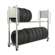 Gumiabroncsszállító kocsi KONGAMEK KMD3B, 300 kg
