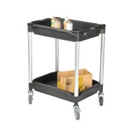   Asztalkocsi MATADOR 608E Fekete, rakfelület 790x480mm, 200kg