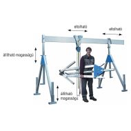   ALUPORTÁLDARU SCH-FN 1T/4M 1 TARTÓVAL, HELYBEN ÁLLÓ KIVITEL, ALACSONY, 1260-2360MM OSZTHATÓ