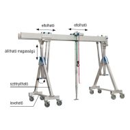   ALUPORTÁLDARU SCH-FN 3T/4M IKERTARTÓVAL, TEHER ALATT MOZDÍTHATÓ MAGAS, 3030-4180MM OSZTHATÓ