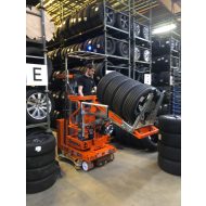   ELEVAH 75 TIRES picking önjáró személyemelő gumi abroncs emelő munkaállvány platformmal 250KG/M.MAG:7,75M